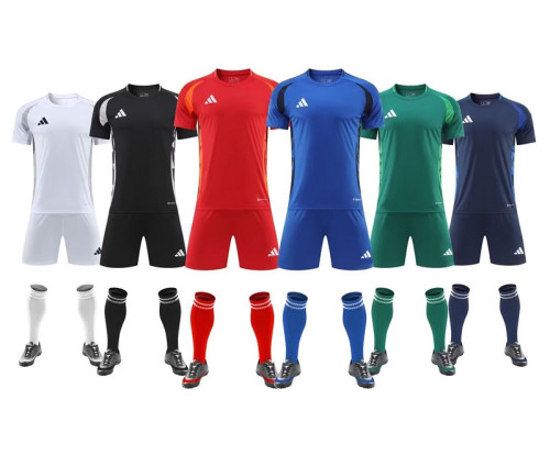 AD R024 Blank DIY Soccer Training Uniforms Men's Custom Jersey and Shorts
