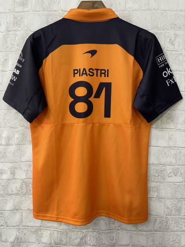 2025 Maclaren PIASTRI 81 Yellow Shirt Racing Polo