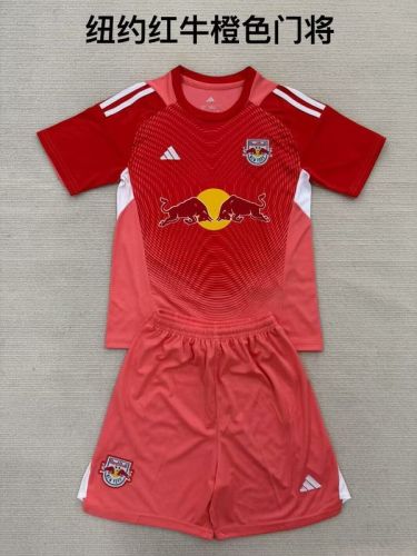 Adult Uniform 2025-2026 New York Red Bulls Red Goalkeeper Soccer Jersey Shorts Men's Football Kit