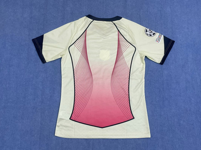with UCL Patch Barca Camisetas de Futbol Fans Version 2025-2026 Barcelona Yellow/Pink Special Edition Soccer Jersey
