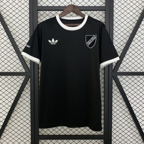 Fan Version 2025-2026 Colo-Colo Black Souvenir Soccer Jersey 100th Anniversary Football Shirt