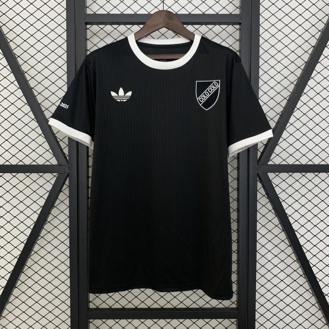 Fan Version 2025-2026 Colo-Colo Black Souvenir Soccer Jersey 100th Anniversary Football Shirt