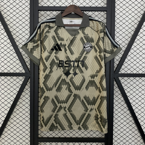 Fan Version 2025-2026 Bayern Munich x BSTN Green Soccer Jersey Bayern Munchen Football Shirt