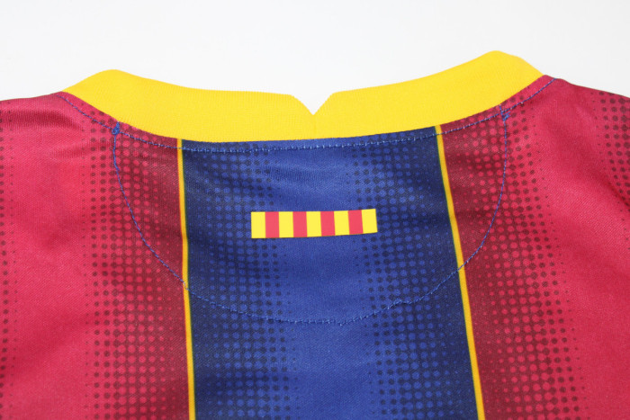 with LFP Patch Retro Jersey 2020-2021 Barcelona Home Soccer Jersey Vintage Football Shirt