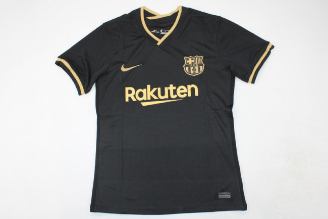 Retro Jersey 2020-2021 Barcelona Away Black Soccer Jersey Vintage Football Shirt
