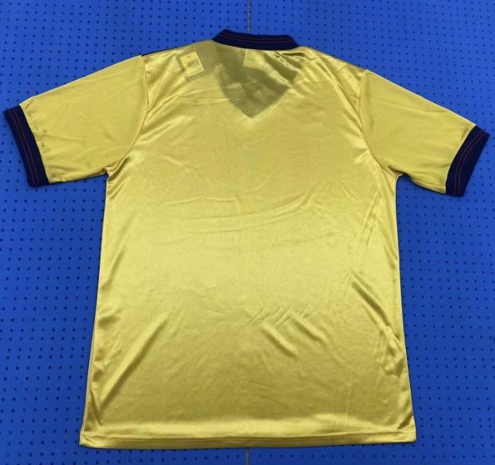Retro Jersey 1983-1986 Arsenal Away Yellow Soccer Jersey Vintage Football Shirt
