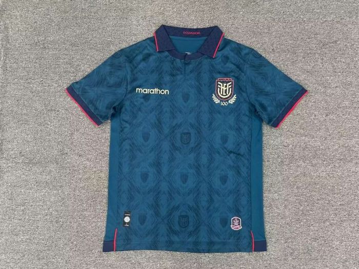 Fans Version 2025 Ecuador Away Dark Blue Soccer Jersey Football Shirt