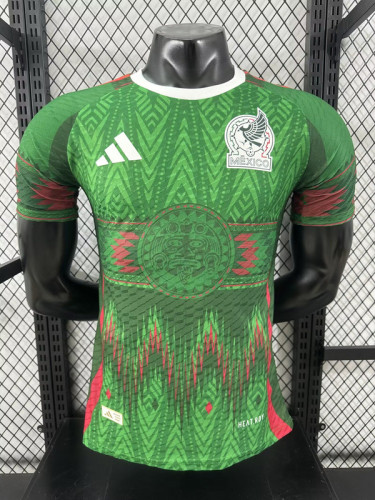 Player Version 2025 Mexico Green/Red Special Version Soccer Jersey Adulto Camiseta de Futbol