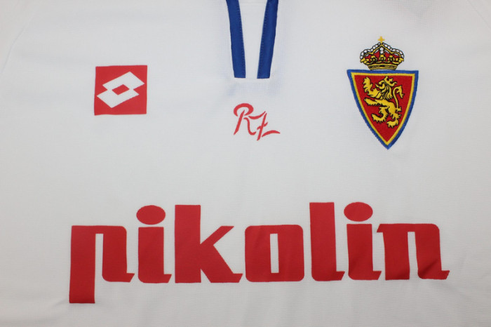 Retro Jersey 2004 Real Zaragoza Home Soccer Jersey Vintage Camisetas de Futbol