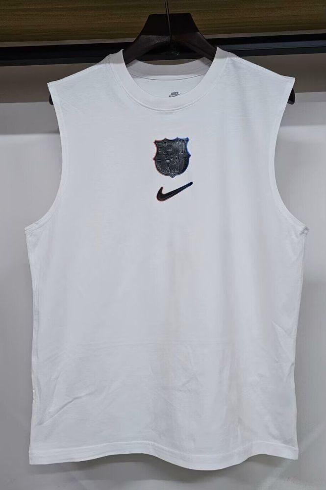 Barca Camisetas de Futbol Fans Version 2025-2026 Barcelona Cotton Soccer Vest