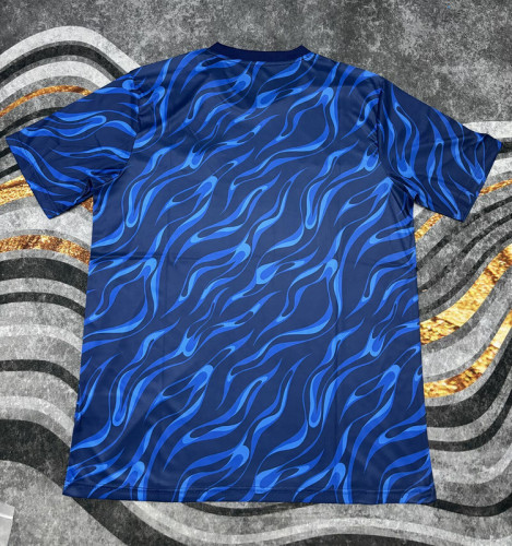 Fan Version 2025-2026 Real Madrid Dark Blue Soccer Training Jersey Real Football Pre-match Shirt