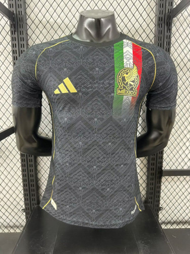 Player Version 2025 Mexico Black/Green/White/Red Special Version Soccer Jersey Adulto Camiseta de Futbol