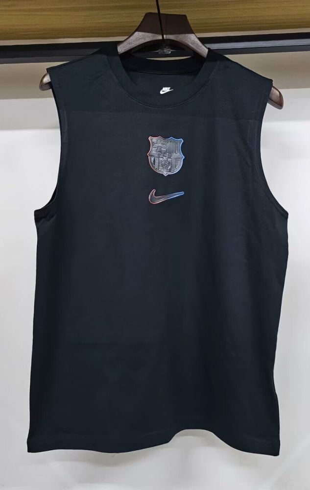 Barca Camisetas de Futbol Fans Version 2025-2026 Barcelona Cotton Soccer Vest