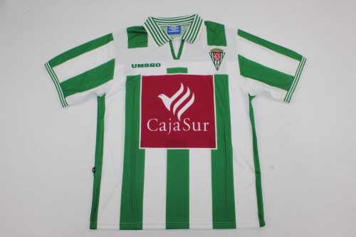 Retro Jersey 1997-1998 Córdoba JUANJO 9 Home Soccer Jersey Cordoba Football Shirt