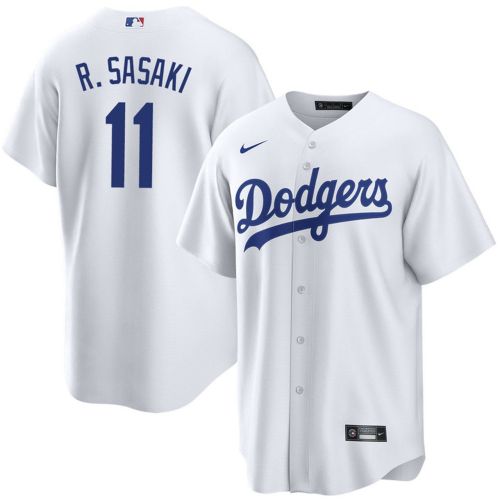 Los Angeles Dodgers 11 R.SASAKI White MLB Jersey