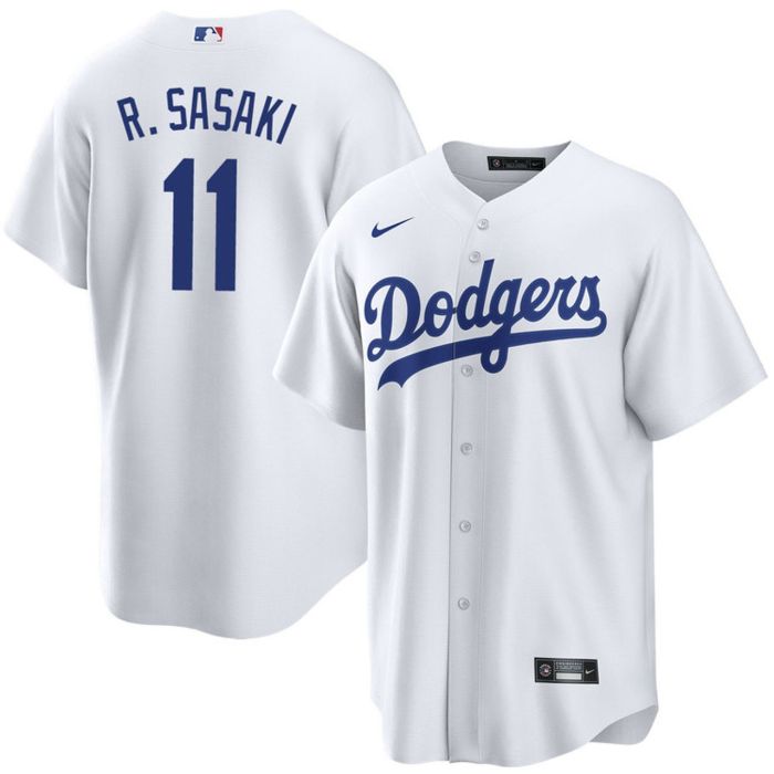 Los Angeles Dodgers 11 R.SASAKI White MLB Jersey