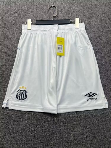 Fans Version 2025-2026 Santos Home Soccer Shorts Football Shorts