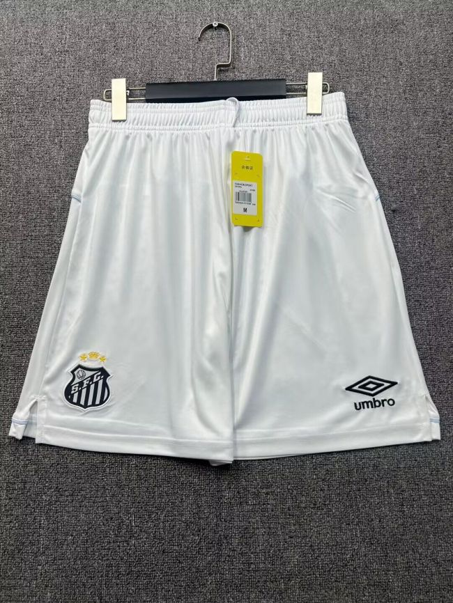 Fans Version 2025-2026 Santos Home Soccer Shorts Football Shorts