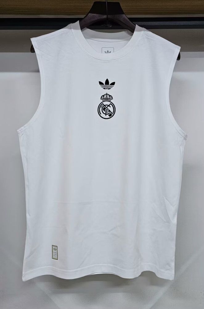 Fan Version 2025-2026 Real Madrid Soccer Cotton Vest