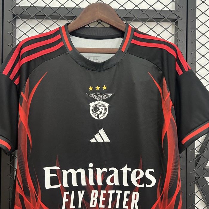 Fan Version 2025-2026 Benfica Black/Red Concept Edition Soccer Jersey Football Shirt
