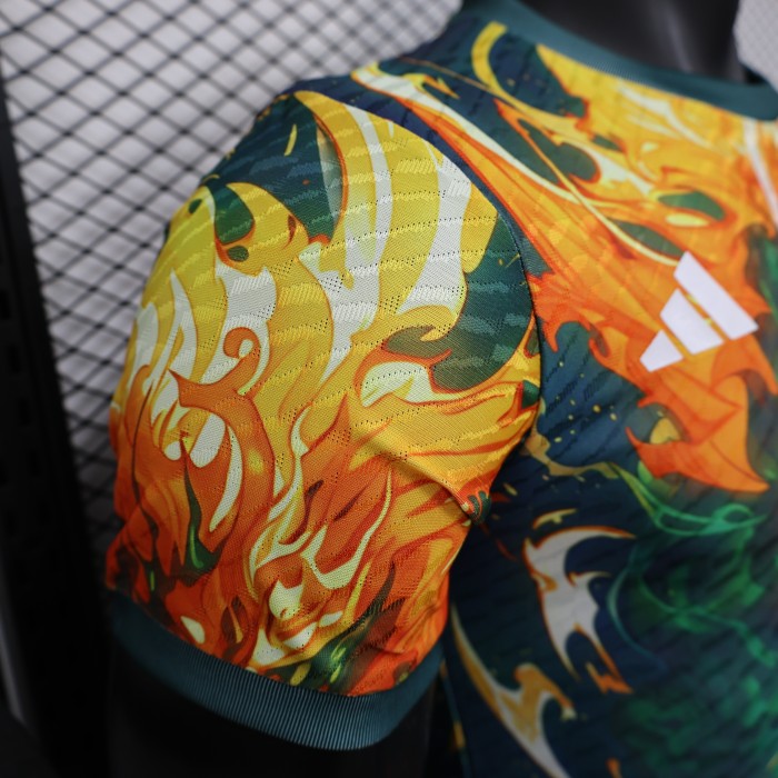 Player Version 2025 Japan Green/Yellow Soccer Jersey Football Shirt