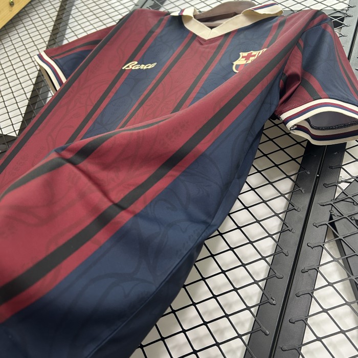 Retro Model Barca Camisetas de Futbol Fans Version 2025-2026 Barcelona 125th Anniversary Soccer Jersey