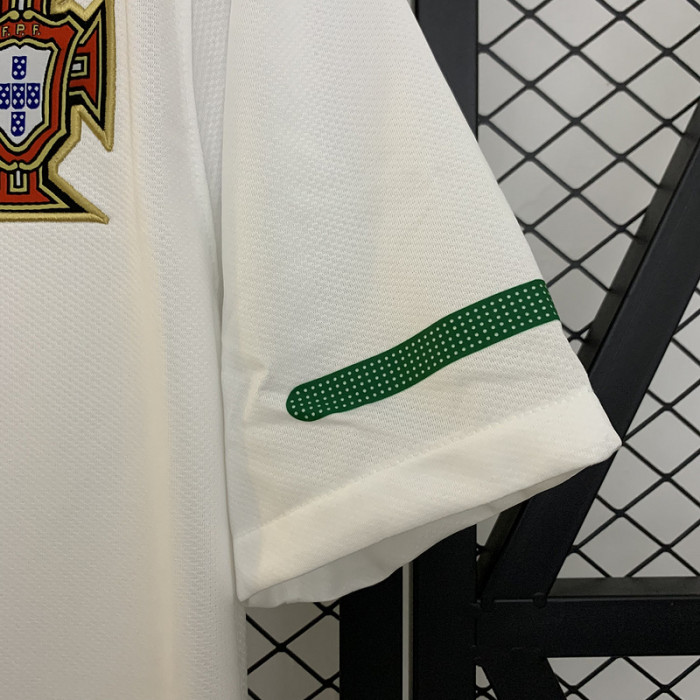 Retro Jersey 2010 Portugal Away White Soccer Jersey Vintage Football Shirt