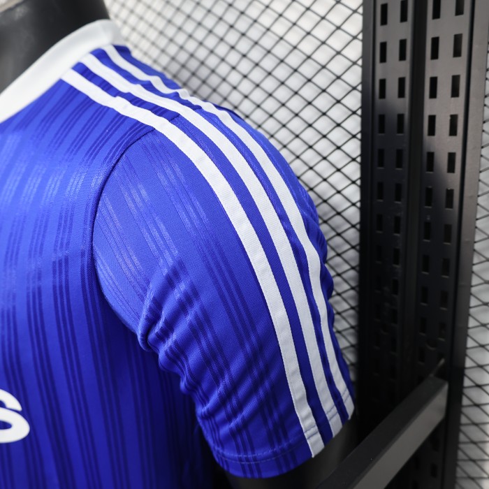 2025 AD Soccer Training T-shirt Blue Casual Football Shirt