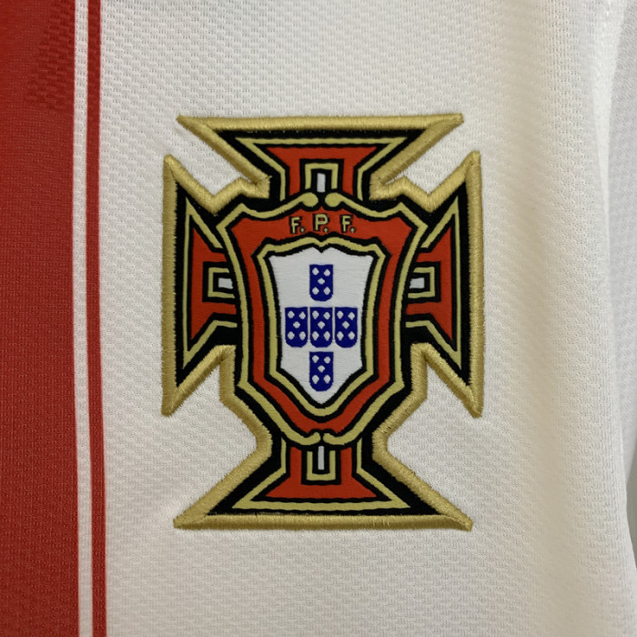Retro Jersey 2010 Portugal Away White Soccer Jersey Vintage Football Shirt