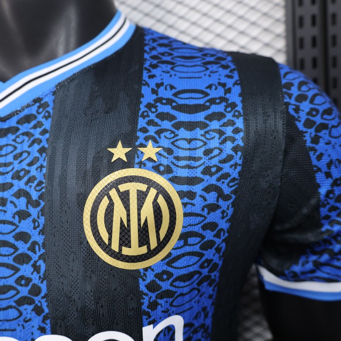 Player Version 2025-2026 Inter Milan Blue Snake Edition Soccer Jersey Football Shirt