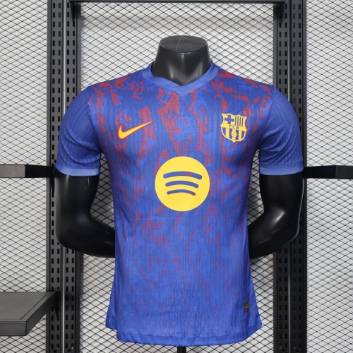 Barca Camisetas de Futbol Player Version 2025-2026 Barcelona Blue/Red Special Version Soccer Jersey