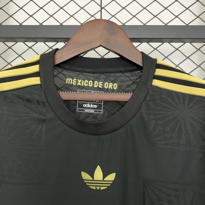 Long Sleeve Fan Version 2025 Mexico Black Special Edition Soccer Jersey Adulto Camiseta de Futbol