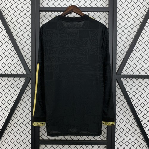 Long Sleeve Fan Version 2025 Mexico Black Special Edition Soccer Jersey Adulto Camiseta de Futbol
