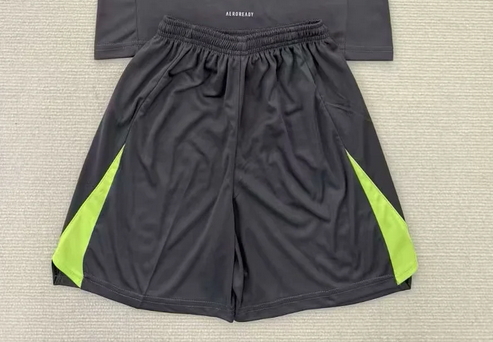 Fan Version 2025-2026 Real Madrid Grey Goalkeeper Soccer Shorts Football Shorts