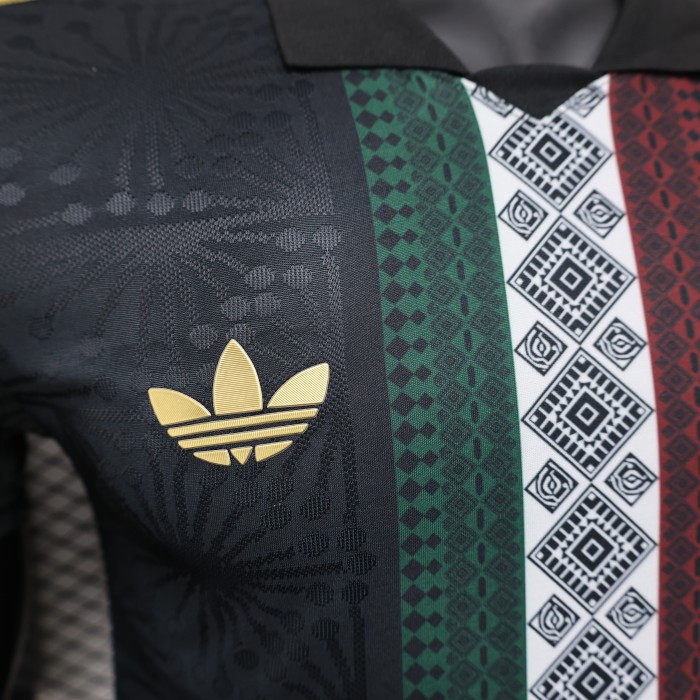 Player Version 2025 Mexico Black Special Version Soccer Jersey Adulto Camiseta de Futbol