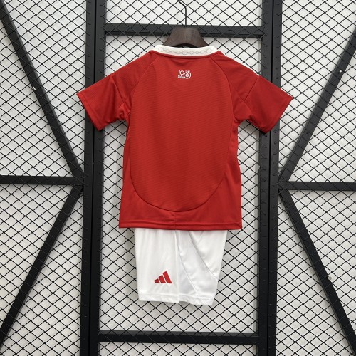 Youth Uniform Kids Kit 2025-2026 Brasil Internacional Home Soccer Jersey Shorts Child Football Set