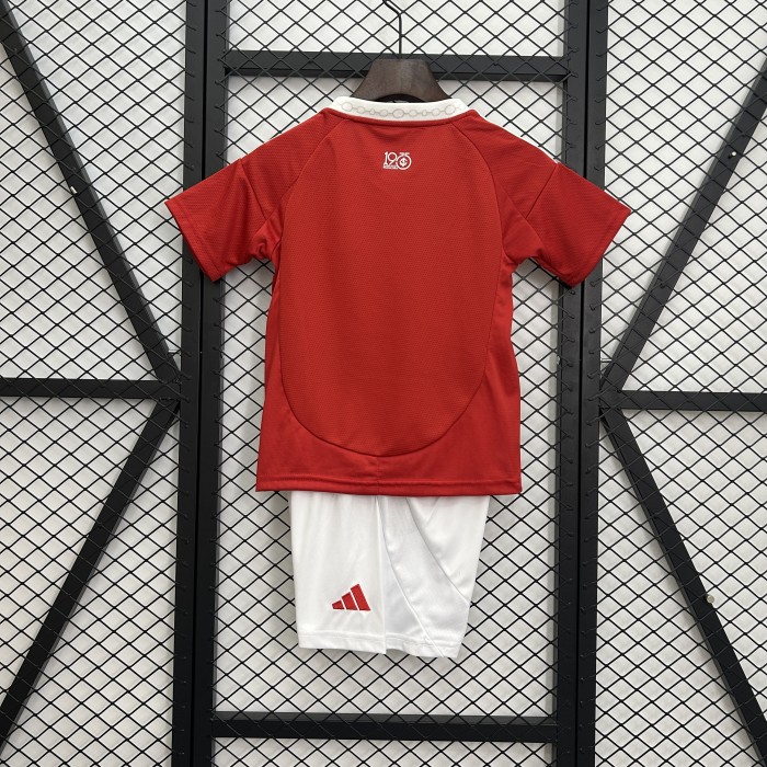 Youth Uniform Kids Kit 2025-2026 Brasil Internacional Home Soccer Jersey Shorts Child Football Set