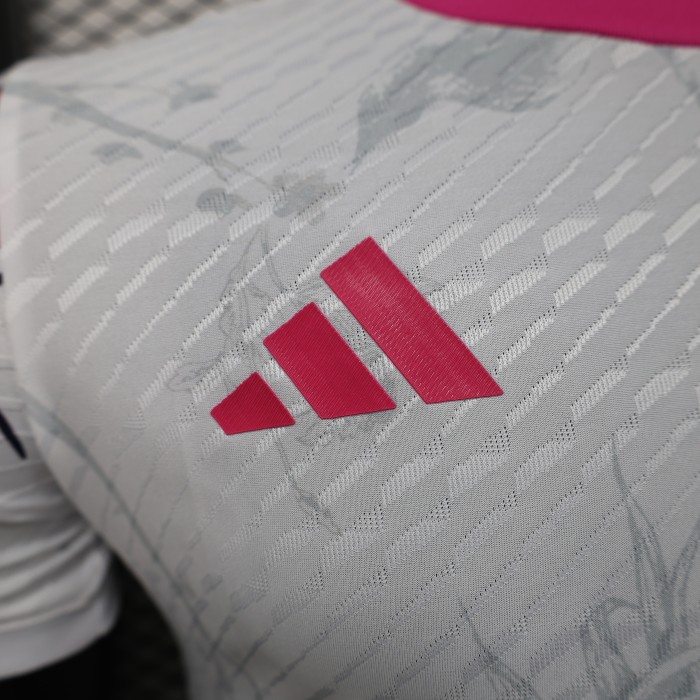 Player Version 2025 Japan White/Pink Special Edition Soccer Jersey Football Shirt