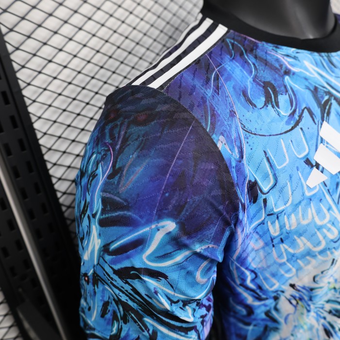 Player Version 2025 Japan Blue/Purple Soccer Jersey Football Shirt