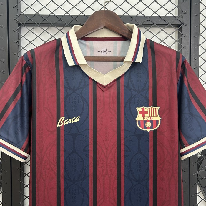 Retro Model Barca Camisetas de Futbol Fans Version 2025-2026 Barcelona 125th Anniversary Soccer Jersey