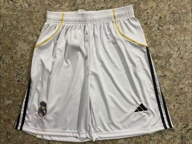 Fan Version 2025-2026 Real Madrid Home Soccer Shorts Football Shorts