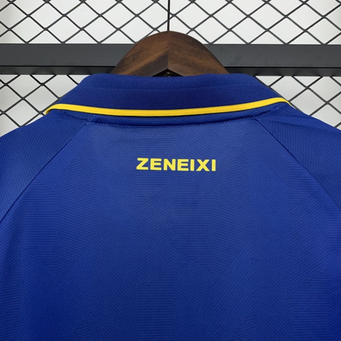 without Sponor Logo Fan Version 2025-2026 Genoa 120th Anniversary Soccer Jersey Blue Maillot de Foot