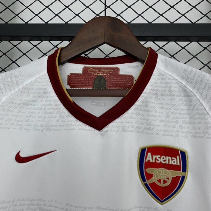 Retro Jersey 2007-2008 Arsenal Away White Soccer Jersey Vintage Football Shirt