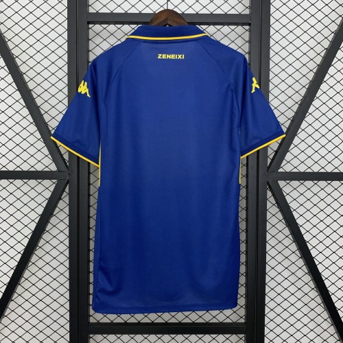 without Sponor Logo Fan Version 2025-2026 Genoa 120th Anniversary Soccer Jersey Blue Maillot de Foot