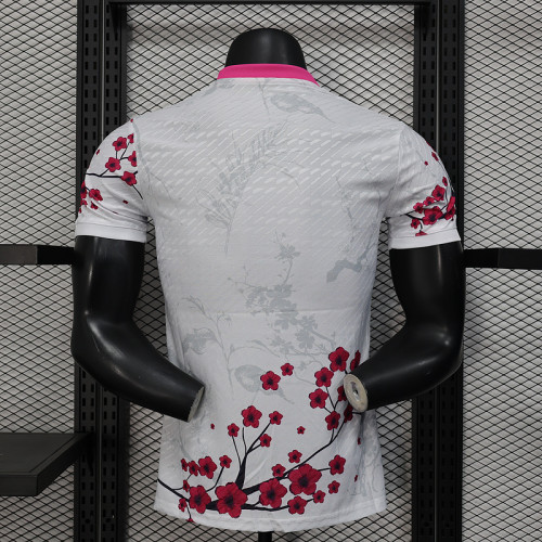 Player Version 2025 Japan White/Pink Special Edition Soccer Jersey Football Shirt