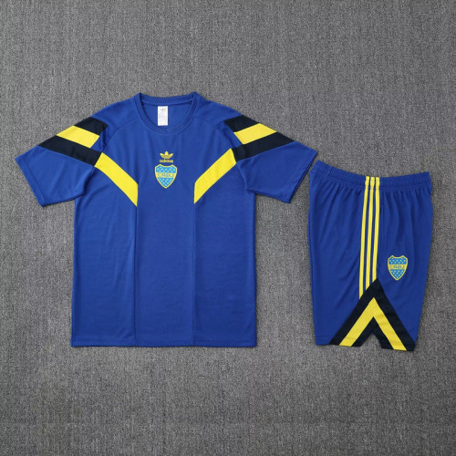 Adult Uniform 2025-2026 Boca Juniors Blue Soccer Training Jersey and Shorts Football Kits