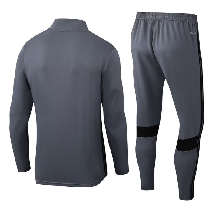 2025 AD2507 Dark Blue Soccer Training Sweater and Pants Football Kit