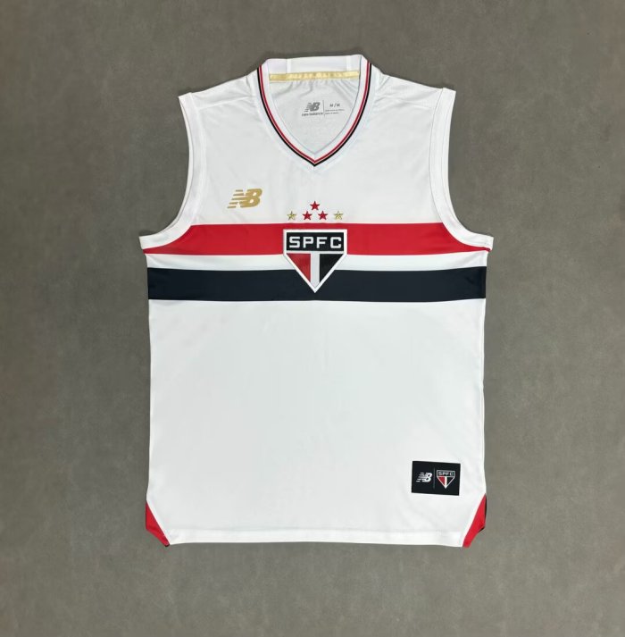 2025-2026 Sao Paulo White Soccer Vest