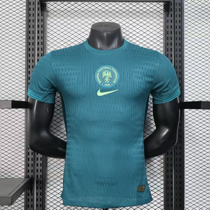 Player Version 2025 Nigeria Away Green Soccer Jersey Football Shirt