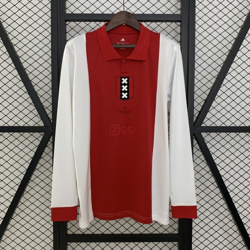 Long Sleeve 2025-2026 Ajax 125th Anniversary Soccer Jersey Football Shirt